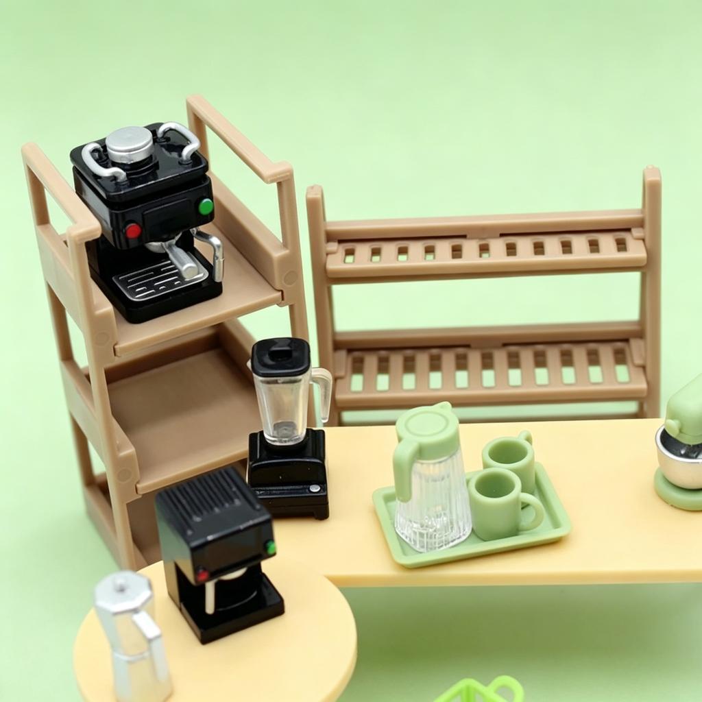 Doll Girl Gift Dollhouse Miniature Furniture Accessories Dollhouse DIY Mini Round Table Micro Scene Model Bedroom Family Toys