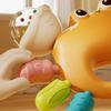 Children Can Bite and Hold Crabs, Baby Soothes and Shakes the Bell, Orange and Red - Holding Crabs, Gnawing On the Gum