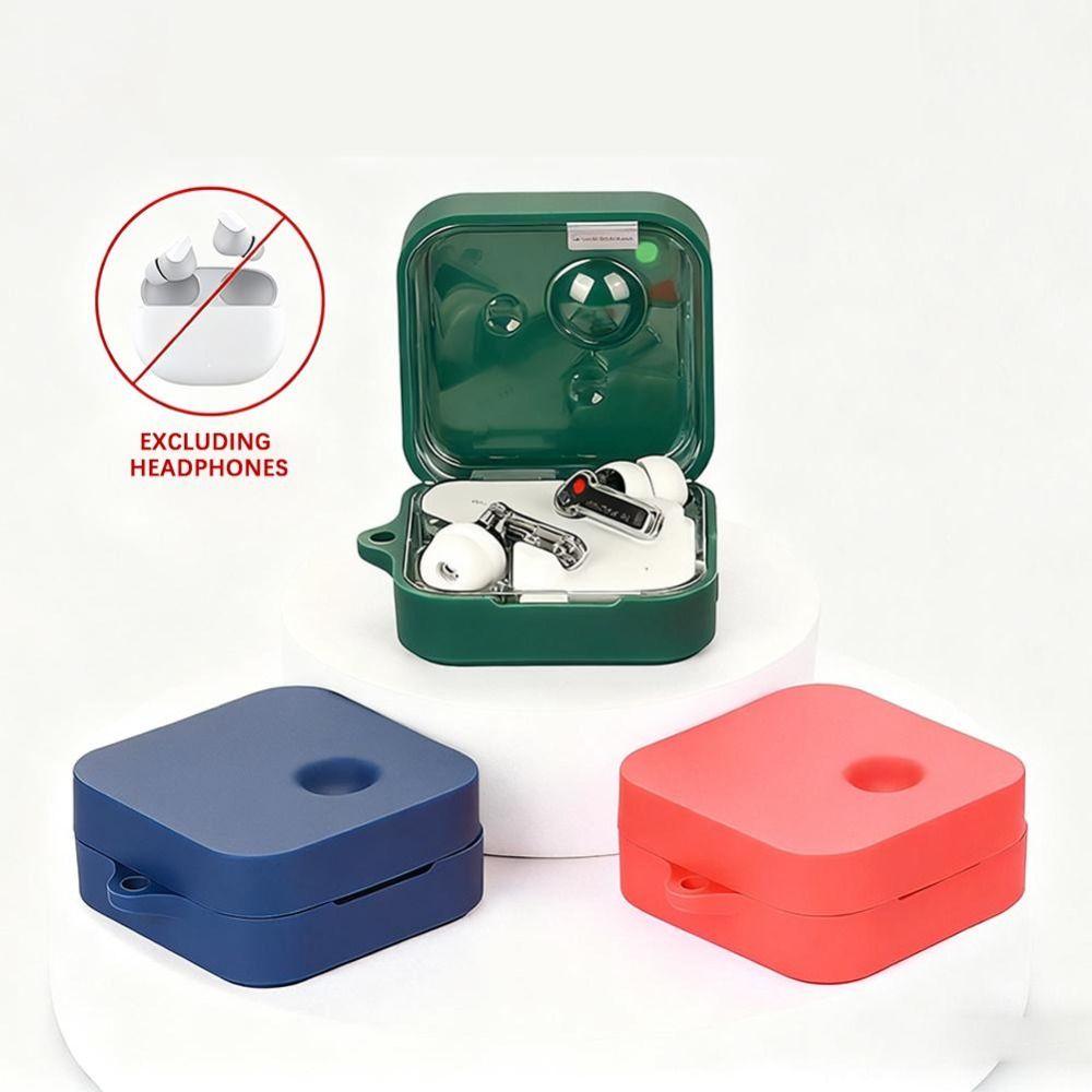 with Keyring Earphone Case Silicone Headphone Protective Case Charging Box Shell for Nothing Ear 3