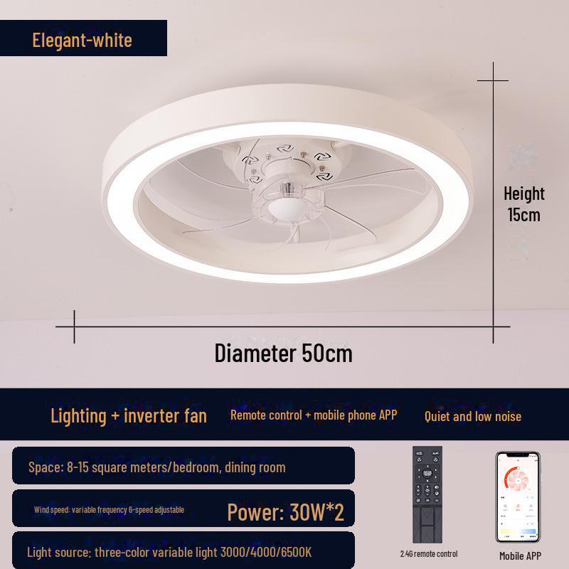 Integrated Ceiling Fan Lamp for Bedroom & Restaurant - 2024 Model