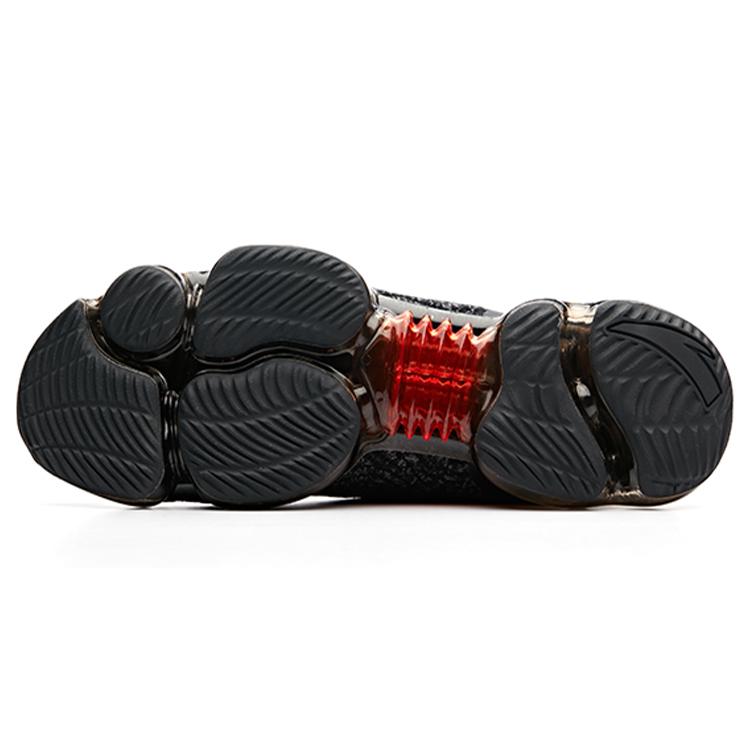 Anta Cushioning Breathable Lightweight Low top Running Shoes Men's Black Gray Red Multicolor 91835507-1