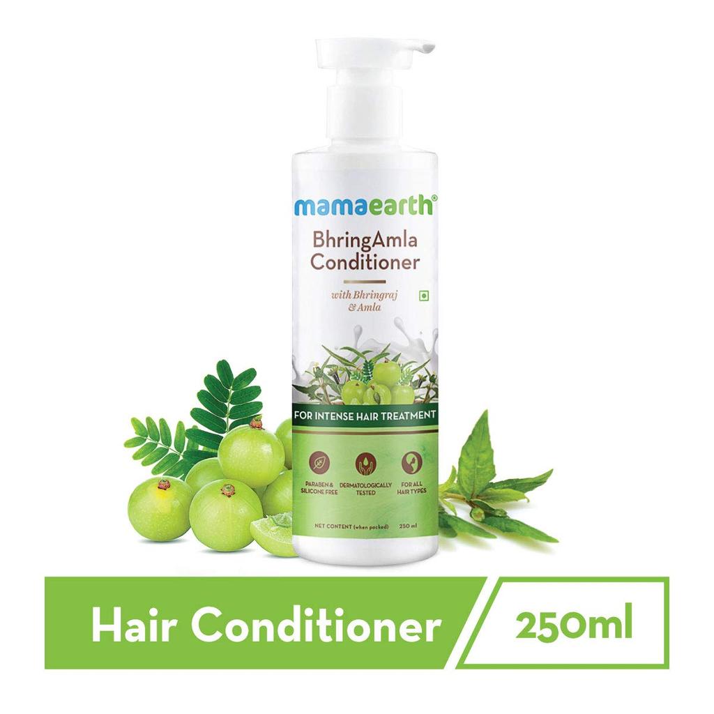 Mamaearth Bhringamla Conditioner 250 Ml Pack For Hair Fall Control Smooth Soft Hair Treatment