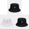 Cotton Baseball Cap With Love Heart Embroidery Design For Outdoor Men Women Summer Casual Wear