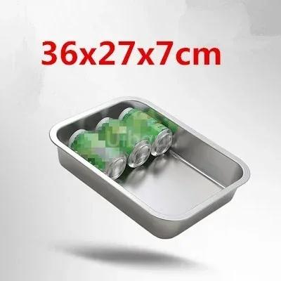 

Поднос из нержавеющей стали 304, прямоугольный, квадратный, противень для духовки, горшок для выпечки, глубокий, японский, барбекю, кафетерий, поддоны для хранения