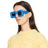 Vintage Brand Designer Y2k Square Sunglasses Women Men Oversized Luxury Balloon Shades Big Frame Trendy Eyewear