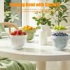 1/2Pcs Double Layer Drain Basket with Handle 2-in-1 Strainer Storage Container Small Vegetable Fruit Mini Berry Tomato Grape Washing Colander Bowl