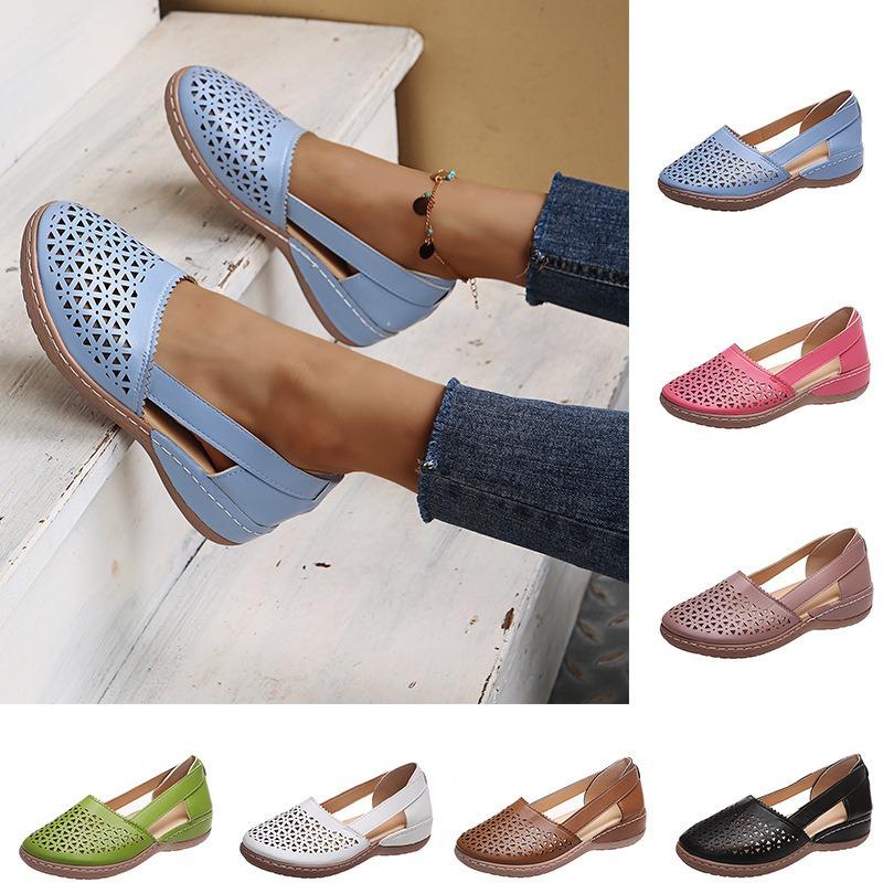 New Wish Fashion Sandals Women's Bag Head Hollow-4 Large Size Wedge Heel Women's Shoes
