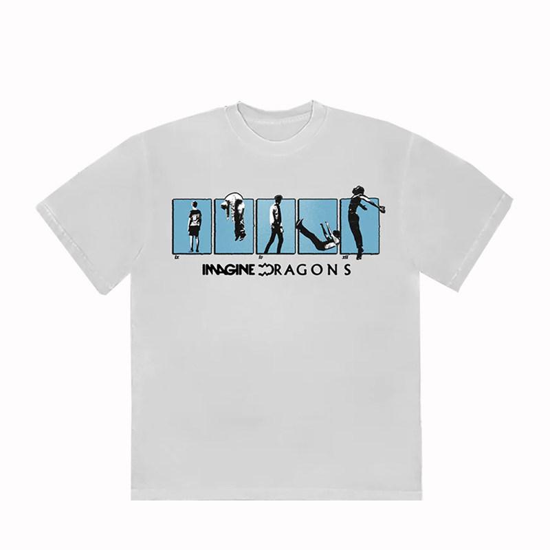 Retro Imagine Dragons Band An Independent Rock Band From The US Americanstyle Retro Mens Loose Tshirt