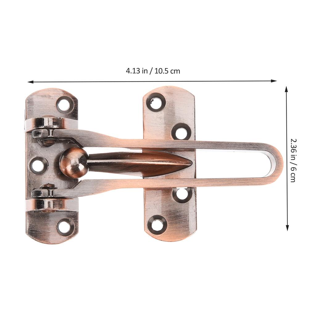 Swing Bar Door Lock Zinc Alloy Front Door Lock Latch Security Bar Stopper for Windows Cabinets Hotel Home Security