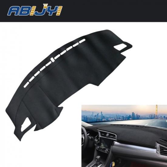 Leather Car Dashboard Cover Non-Slip Dashmat Dash Mat For Honda Civic 2016-