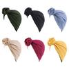 Unisex African Turban Head Wrap Stretch Knotted Hat Accessory