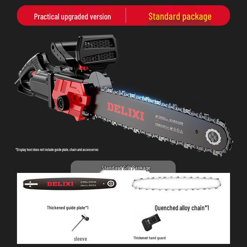 High-Power Handheld Electric Chainsaw for Home and Woodworking - Portable and Multifunctional with Free Shipping