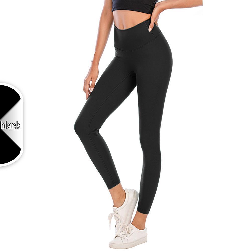 High-Waist Nude Feel Butt Lift Brushed Yoga Leggings, Peach Fitness Pants for Women