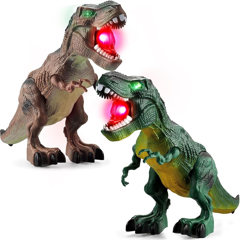 Dinosaur Toys for Kids 3-5, Electric Walking Dinosaur Toy with Fire Breathing & and Roar Sounds for Kids 2-4-7 8 9 Years Old Birthday Gift, Realistic