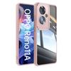 For Oppo Reno 11A 11 F F25 Pro Metal Armor Back Transparent Tempering Shell Full Cover With Lens Film Super Anti-drop Case Protector