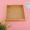 Japanese Style Rectangular Fruit Tea Food Serving Tray for Restaurant Home (19.3*19.3*3cm)