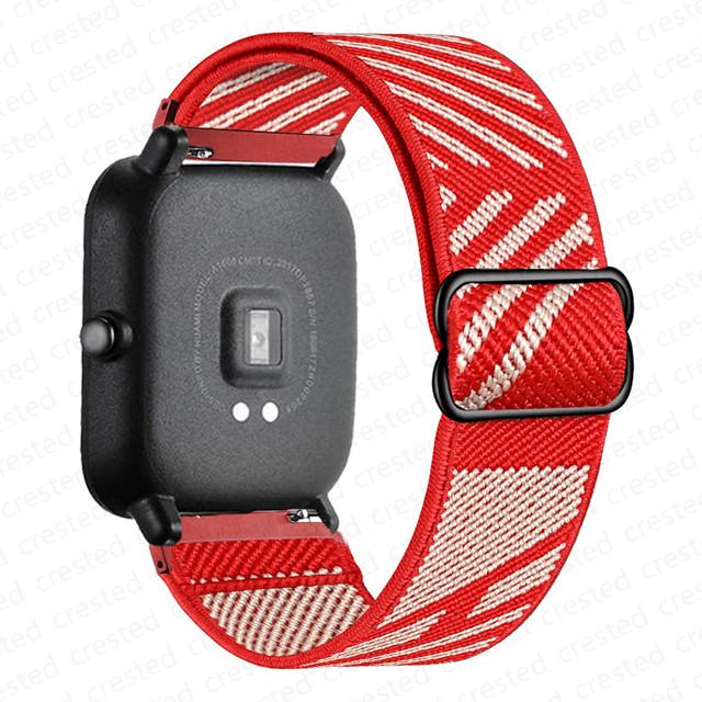 Nylon Band For Amazfit GTS 4/2/2e/3/GTS2 Mini/GTR/4/3/Pro/GTR2/stratos Bracelet Correa Amazfit Bip 6 5 3 20mm/22mm Watch Straps