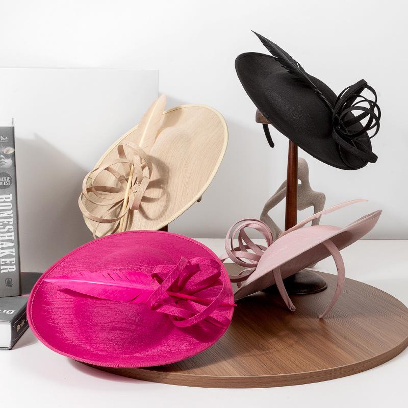 Linglong 2025 Spring/Summer Women's Retro Bow Headband & Hat