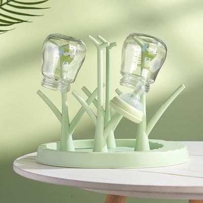 Babyflaschenhalter Reinigung Trockner Abtropfgestell Abnehmbar Babyflaschentrockenständer Lagerregal Baumform Ständer für Babyflaschen Artikel