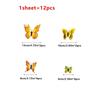 12Pcs Butterflies Wall Sticker Decals Stickers On The Wall New Year Home Decorations 3D Butterfly PVC Wallpaper for Living Room