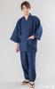 Kurume Kurume Woven Soft To the Easy To Perfect As a Winter [Ai Ai] Samue, Twill, Touch, Wear, Gift, Spring, Summer, Fall, (M, Navy)
