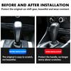 Kohlefaser Auto Schalthebelknauf Abdeckung Schale Schutz Zierleiste Aufkleber für BMW XI 1 3er Serie E91 E90 E93 2006-2012 Zubehör