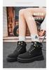 Men's Waterproof High-Top Leather Martin Boots, 2024 New Style Spring & Autumn Shoes for Men and Boys, Unisex Design.