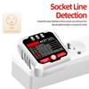Outlet Tester Advanced Receptacle Tester with Voltage-Display 250V Power Socket Automatic Electric Circuit Polarity-