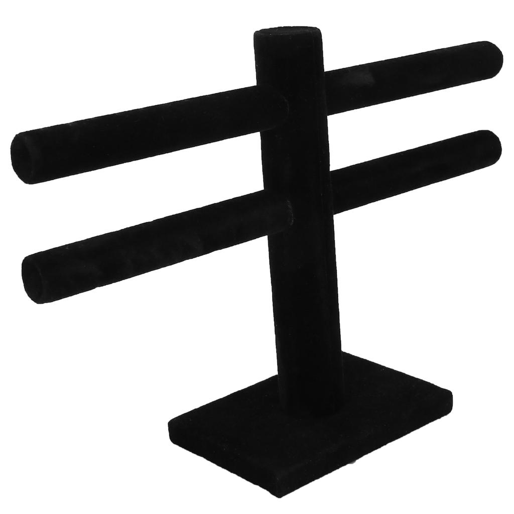 Flanell Abnehmbarer Ohrringhalter Schmuck Ohrring Ausstellungsständer Rack Organizer Schwarz