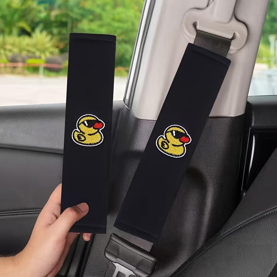 

Little Yellow Duck Embroidered Car Belt Shoulder Pads (Two Styles Available) / Embroidery Craft - Suitable for All Seasons /Applicable for Both Driver 2pcs