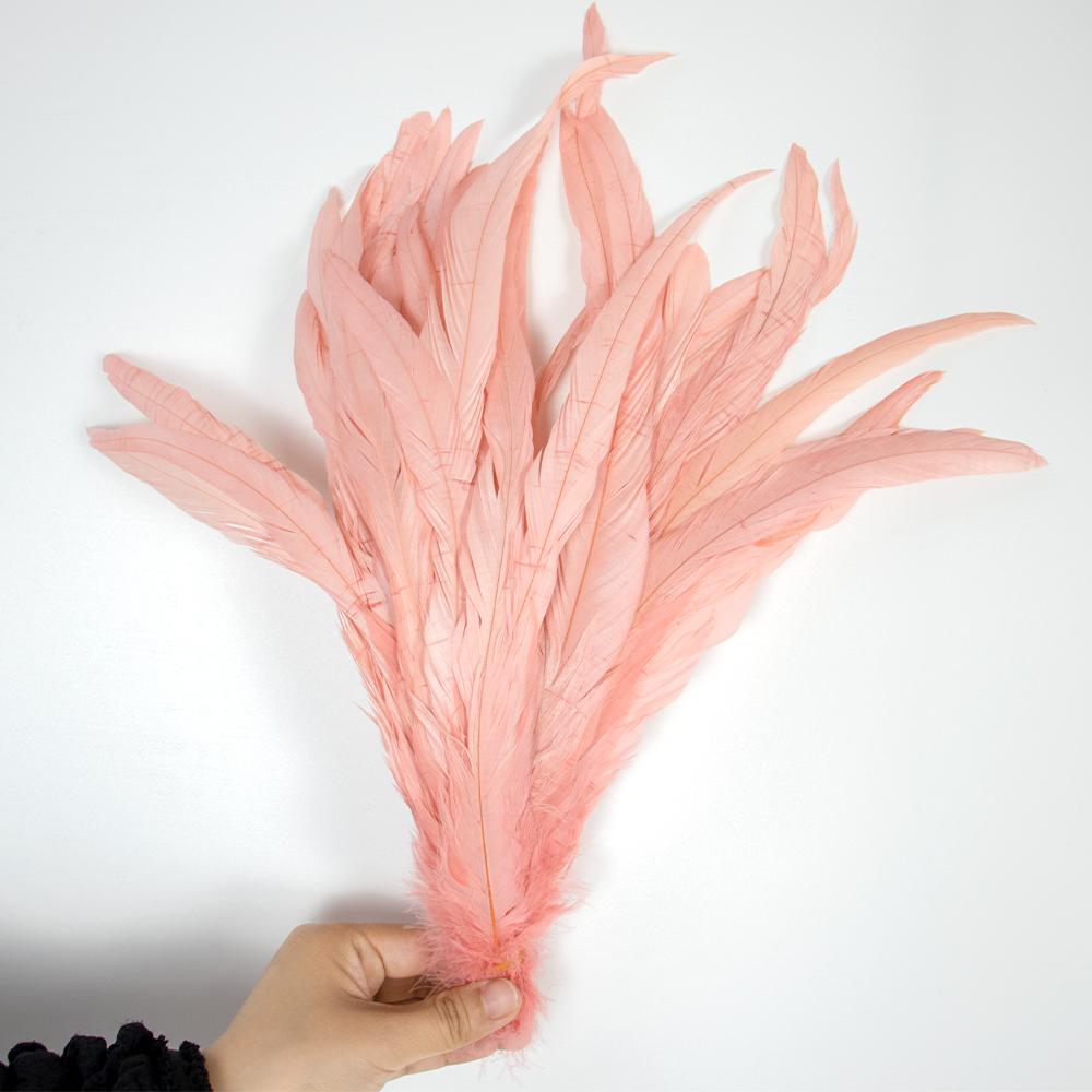50/100 Stück 25-30cm Hahnenfeder Hochzeitsbasteln DIY Naturfeder Handarbeit Party Feder Karneval Kopfschmuck Dekoration
