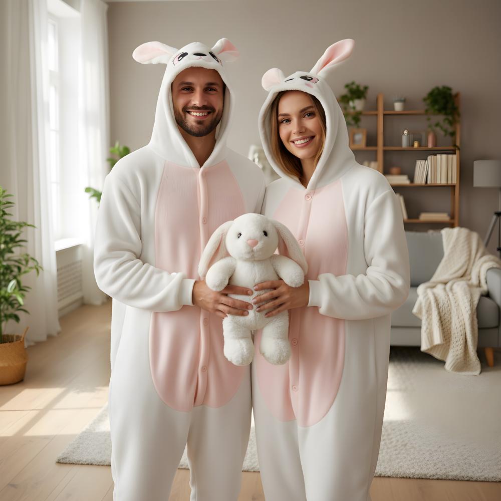 Onesie Kigurumi Pajamas Costume Rabbit : 155-165Cm