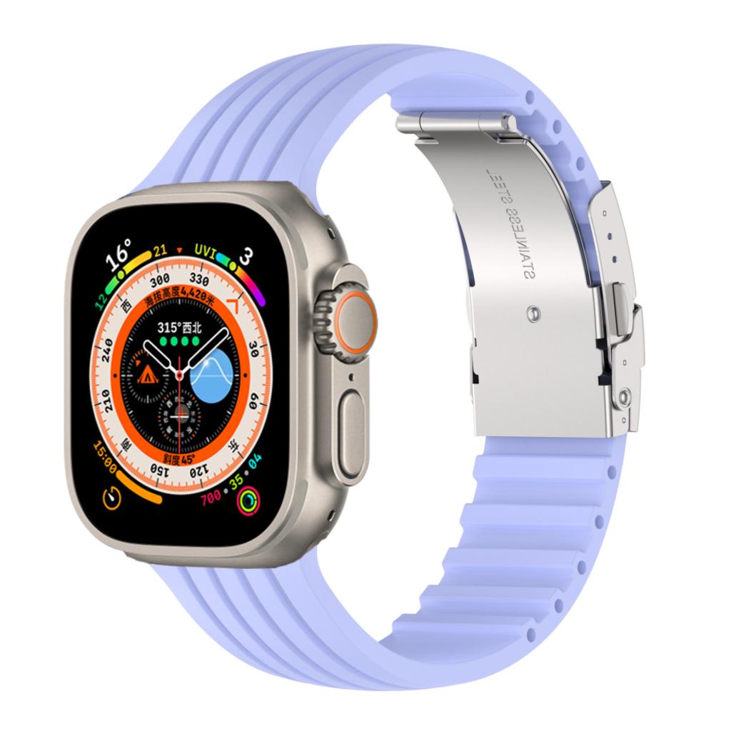 Silicone Straps For Apple Watch 10 Band 44mm 40mm 45mm 41mm 49mm 42mm 46mm Correa Bracelet Iwatch Series 3 5 6 Se 7 8 Ultra 2 9