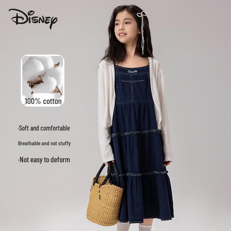 Disney Girls  French Denim Dress Set 130 синий
