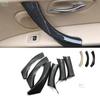 SET ABS Carbon Color Inner Door Handle Pull Cover Trim For BMW 3 Series E90 E91