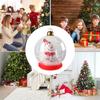 Inflatable Christmas Ornaments Inflatable Balls Decorations Snowman Inside Light Up Holiday Ornaments For Outdoor Yard Garden