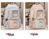 2025 Wear-Resistant Large Capacity Transparent Ita Backpack for Middle School Girls