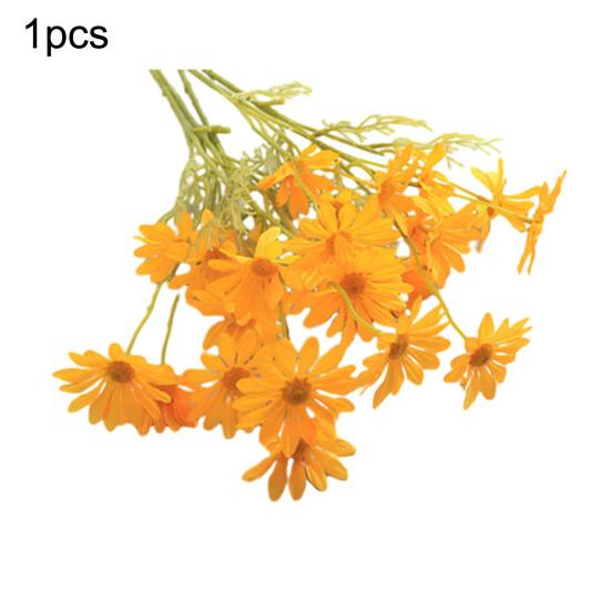 Künstliche Blumen Chrysanthemenstrauß 2 oder 5 Stiele 21 Zoll Realistisches Seiden-Kunststoff-Simulationsdesign UV-beständig Farbecht Fälschung