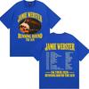 Singer Jamie Webster Running Round The Sun UK Tour 2026 Music T-shirts Y2K Men Women Vintage Hip Hop Streetwear Retro Vintage Oversized T Shirt