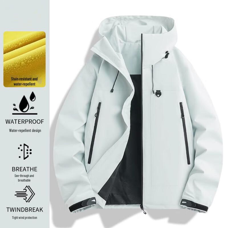 WEZHO Men s Windproof Waterproof Outdoor Jacket