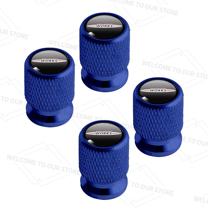 4pcs/1set For Mini JCW R50 R55 R56 Cooper S  John Cooper Works S Logo Car Valve Caps Wheel Tires Air Tyre Stem Protective Cover