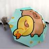 1pc Capybara Automatic Open/Close Umbrella - Compact Travel Umbrella, 8-Rib Heavy-Duty Construction, Ideal Gift, Outdoor Accessory049