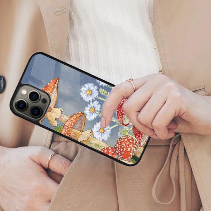 Mushroom Aesthetic Magnetic Phone Case For APPLE iPhone 17 Air 16 14 13 12 Pro Max 15 Plus Wireless Charge With MagSafe Cover
