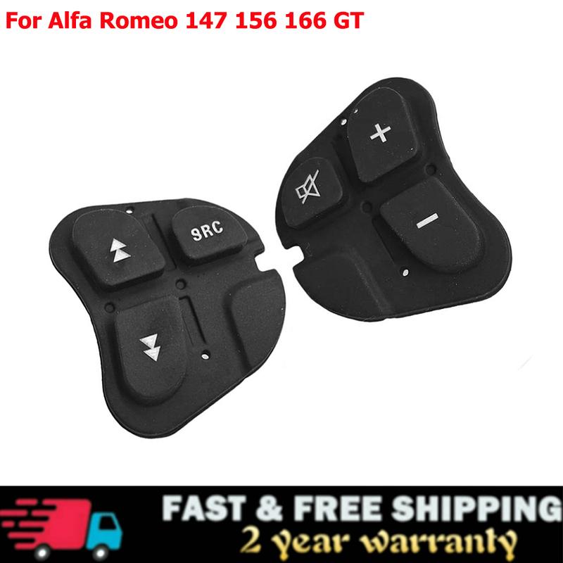 For Alfa 147 Steering Wheel Accessories Multi Function Audio Buttons Car Audio Control Black Steering Wheel Buttons
