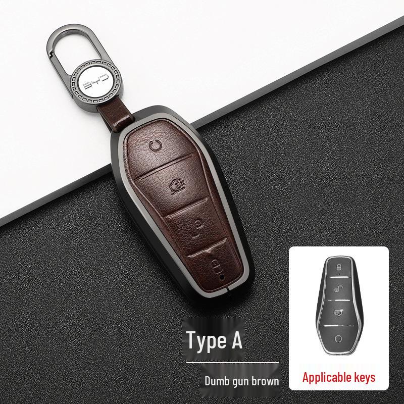 Full Coverage Key Case for BYD Models: Song, QinPLUS/dmi, Dolphin, e2, Tang, Han EV, e3, and Destroyer 05.