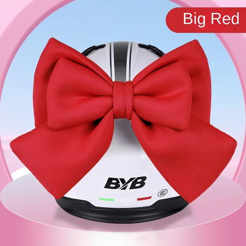 Cute Bow Helmet Modeling Motorcycle Helmet Decoration Polyester Cotton Bowknot Universal Electric Bike Vehicle Decor Girls Gift