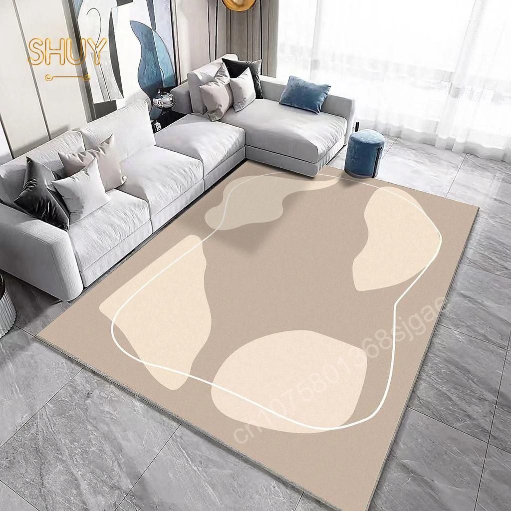 Einfacher Stil Geometrie Teppich 180x280cm Filz für Wohnzimmer Dekoration Luxus Matte Sofa Tisch Lounge Rutschfester Hochwertiger Teppich