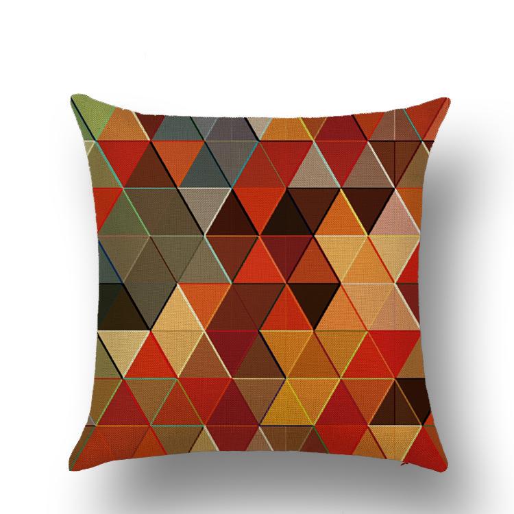 Nordic Symphony Geometric Abstract Color Pillow Cover Office Sofa Cushion Car Cushion Polyester Pillow Cover
