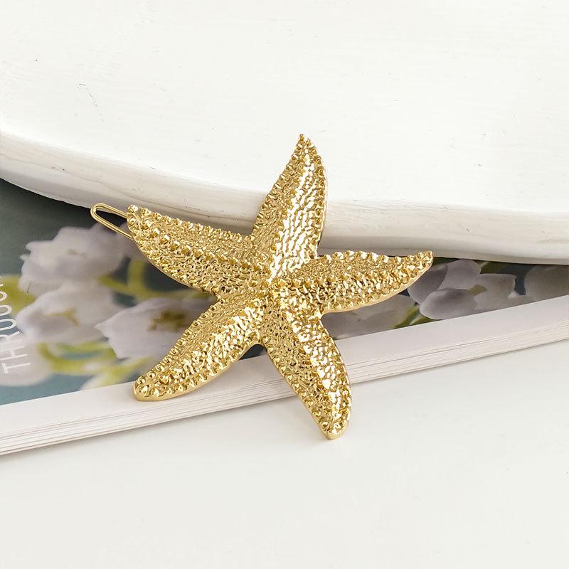 High-Grade Versatile Starfish Metal Hair Clip for Beach and Bangs