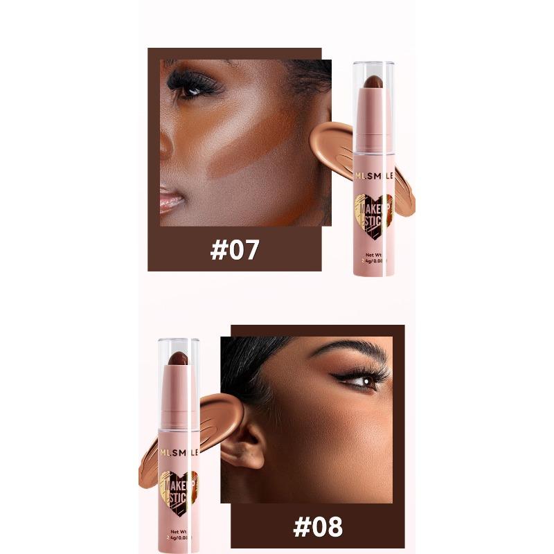 MLSMILE 8-color Highlight Stick Face Brightening Sleeper Silkworm Pen Three-dimensional Face Contour Shadow Stick